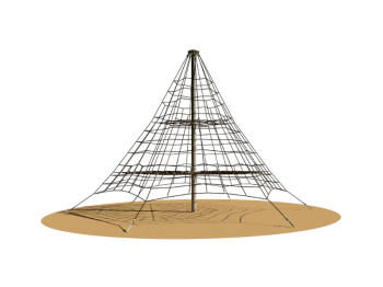 Giochipark Escalade Venom 1206 Terrain de jeux pyramide corde renforcée 745x516hcm souterrain