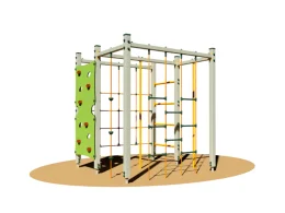 Giochipark Falcon 715 aire de jeux de gymnastique cm210x210x245h mur d'escalade à corde
