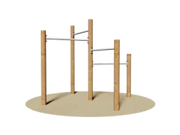 Giochipark Groupe de gymnastique Gifford 501 5 perches verticales 4 barres horizontales