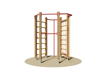 Giochipark Gymnase Oklahoma 813 Giochipark cm225x170x250h filet corde barres anneaux