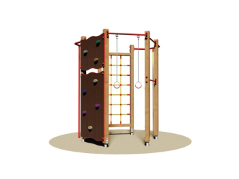 Giochipark Terrain de jeux Hawai 815 Giochipark cm225x170x250h filet cordes barres anneaux mur