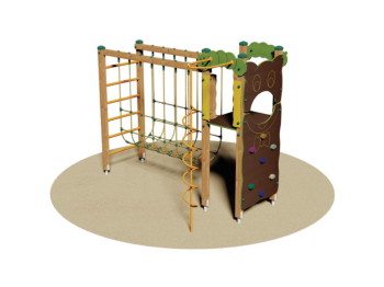Giochipark Fayette 913 parc d'enfant bois pont d'escalade 320x225x260h