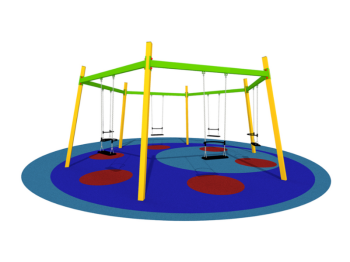 Giochipark Giochipark Balançoire hexagonale 1513 acier galvanisé 6 places h240cm