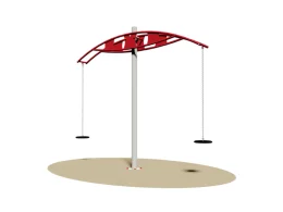 Giochipark Norman 855 Playground remorque en acier galvanisé avec sièges en caoutchouc antichocs