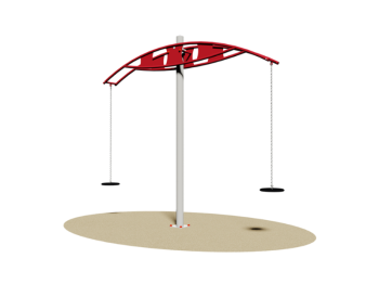 Giochipark Norman 855 Playground remorque en acier galvanisé avec sièges en caoutchouc antichocs