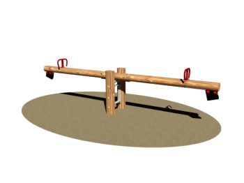 Giochipark Montana 854 Giochipark étrier en bois stratifié avec poignées en acier galvanisé