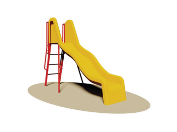 Giochipark Ocean 265 Giochipark H134cm toboggan en fibre de verre ondulée avec échelle métallique