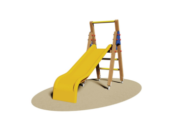 Giochipark Toboggan Canari 838 aire de jeux H92cm fibre de verre pin nordique échelle en bois