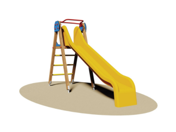 Giochipark Elvis Slide 709 Giochipark H125cm fibre de verre échelle en bois de pin nordique