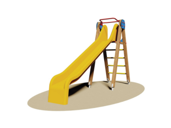 Giochipark Toboggan Mallorca 712 aire de jeux H150cm fibre de verre échelle en bois de pin nordique