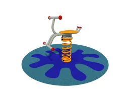 Giochipark Ressort pour aire de jeux en acier Star 1078 avec siège en PEHD H50cm EN 1176