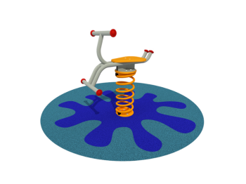 Giochipark Ressort pour aire de jeux en acier Star 1078 avec siège en PEHD H50cm EN 1176