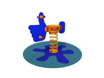 Giochipark Jeu à ressort Like 1082 PEHD H56cm EN 1176 pour enfants 2-8 ans