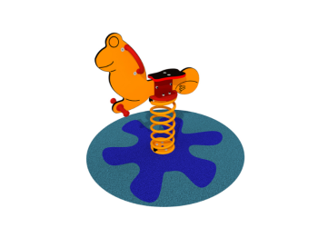 Giochipark Grenouille jouet à ressort 1058 HPL H50cm EN 1176 pour enfants 2-8 ans Giochipark