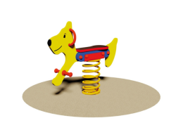 Giochipark Jouet ressort chien 508C multicouche okoumé H55 cm EN 1176 enfants 3-8 ans