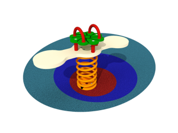 Giochipark Birillo spring toy 1071 H45 cm EN 1176 enfants 2-8 ans 2 places Giochipark