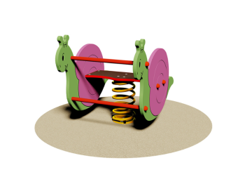 Giochipark Jouet escargot biplace 870B EN 1176 H42cm enfants 2-8 ans Giochipark