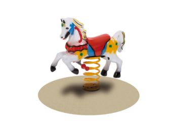 Giochipark Jouet Poney en fibre de verre 285 EN 1176 H65cm enfants 3-8 ans Giochipark