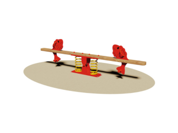 Giochipark Jeu à ressort Savana 878 EN 1176 H77cm 2 places bois et contreplaqué Giochipark