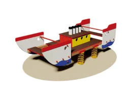Giochipark Jeu à ressort Nautilus 864 EN 1176 H78cm 10 places bois et acier Giochipark