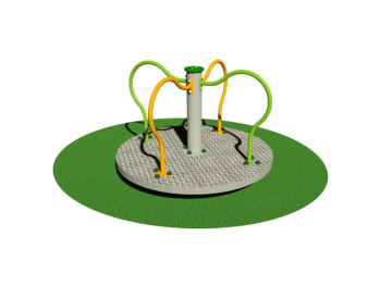 Giochipark Lala carrousel 959 Ø125cm H84cm 4 places acier EN 1176 Giochipark