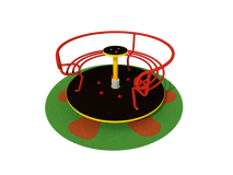 Giochipark Consuelo manège 1151 Ø110cm 3 places EN 1176 pour les enfants de 2 à 8 ans