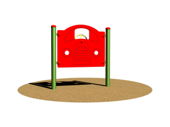 Giochipark Panneau sensoriel Car 298 Giochipark acier HPL Ø89 mm 3-8 ans 120x115cm