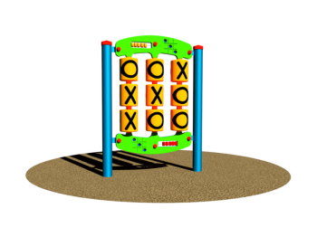 Pannello Sensoriale Tris 294 Giochipark acciaio PEHD EN 1176 Ø89mm 3-8 anni