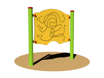 Giochipark Panneau sensoriel Newton 299 Giochipark HPL acier EN 1176 Ø89mm 3-8 ans