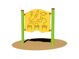 Giochipark Ecology Playground Panel 303 steel Ø89mm EN 1176 tactile path 3-8 years
