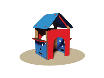 Giochipark Casetta Arianna 734 Giochipark legno pino nordico EN 1176 2-5 anni 110x105x130h