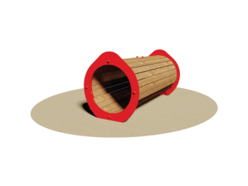 Giochipark Tunnel Gallery 818 Aire de jeux bois et acier EN 1176 2-8 ans 208x91x102h