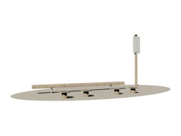 Giochipark Flessione Braccia Giochipark legno e acciaio Ø4cm outdoor fitness EN 16630