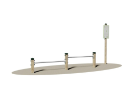 Giochipark Flessione Braccia 2 Giochipark legno e acciaio outdoor fitness EN 16630