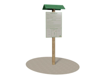 Giochipark Station Start Path 3011 Playground Wooden Dibond Sign Outdoor Fitness