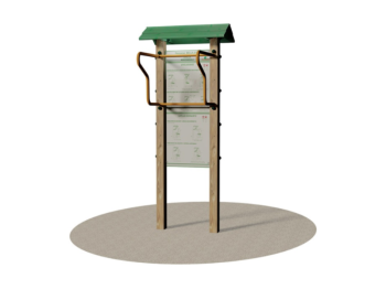 Giochipark Stabilité de l'épaulement 3005 Terrain de jeu bois acier galvanisé extérieur 25-75 ans