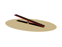 Giochipark Pont tournant 3260 pin contreplaqué antidérapant 250x30x33h Giochipark