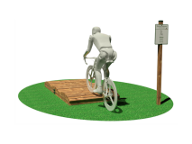 Giochipark Dossi 3203 Giochipark bois pin EN 1176 cm255x120x21h pour enfouissement