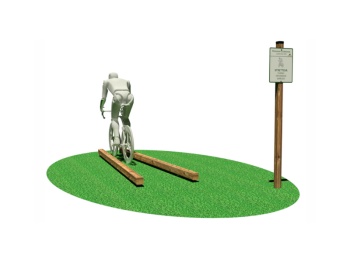 Giochipark Strettoia 3206 Giochipark legno pino EN 1176 cm290x84x12h acciaio zincato