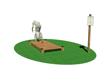 Giochipark Sobbalzo 3207 Giochipark legno pino EN 1176 cm235x119x22h acciaio zincato