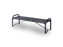 Giochipark Idola 214 Giochipark banc peint en métal galvanisé cm158x48x51h gris