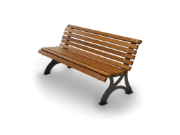 Giochipark Panca Resort 561MI legno pino metallo schienale 165x65x75h Giochipark
