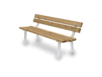 Giochipark Anatomica 610 banc en bois cm190x64x77h dossier sans accoudoirs Giochipark