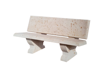 Giochipark Banc Atena 1631 Giochipark béton armé marbre travertin 180x45x83h