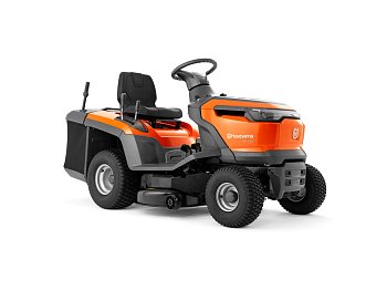 Husqvarna Tracteur de pelouse Husqvarna TC 112 avec sac de ramassage et entraînement hydrostatique 95cm flatbed