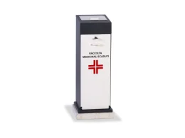 Giochipark Contenitore farmaci scaduti 258 Giochipark zincato 47lt 36x36x99h anti-prelievo