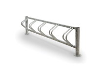 Giochipark Onda 624 Giochipark porte-vélos galvanisé à chaud 5 places tube acier Ø80mm