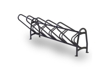 Giochipark Springfield 215 Giochipark porte-vélos galvanisé peint 5 places tube acier