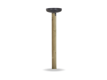 Giochipark Posacenere Olympic 1361 Giochipark legno e acciaio Ø30x75/100h montaggio kit