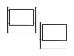 Giochipark Transenna pubblicitaria Tribeca Giochipark acciaio zincato grigio 117x7x109h